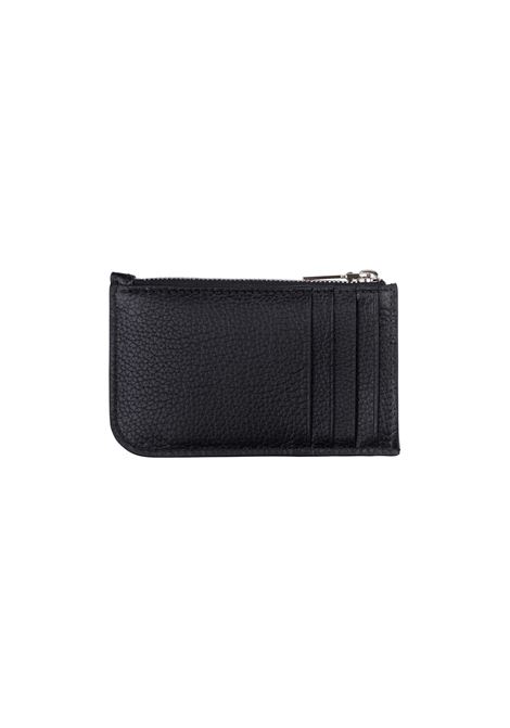 Portafogli In Pelle Nera Con Borchie ALEXANDER MCQUEEN | 813545-AXZ111000